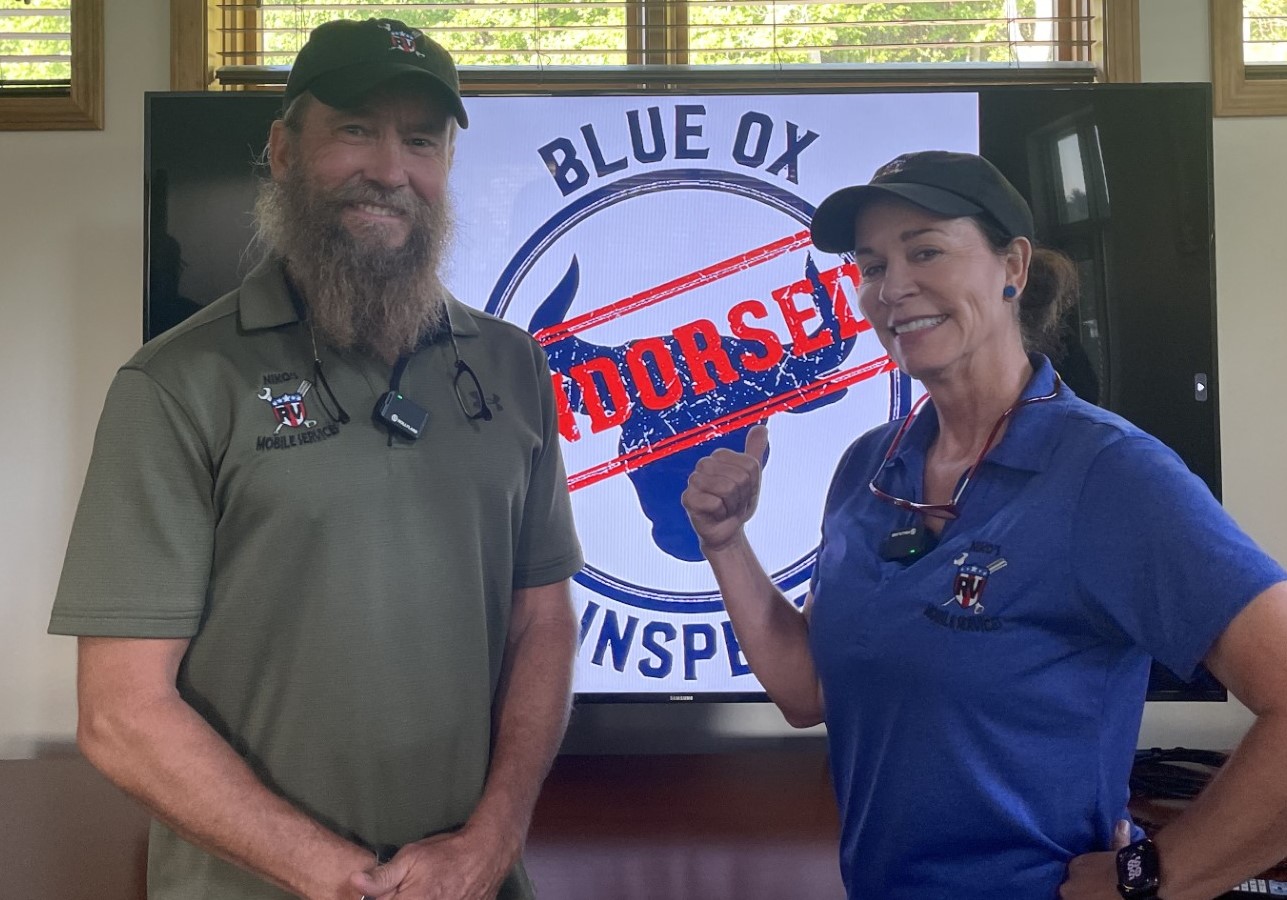 Blue Ox Inspection Endorsed RV Inspectors Niko & Shellie